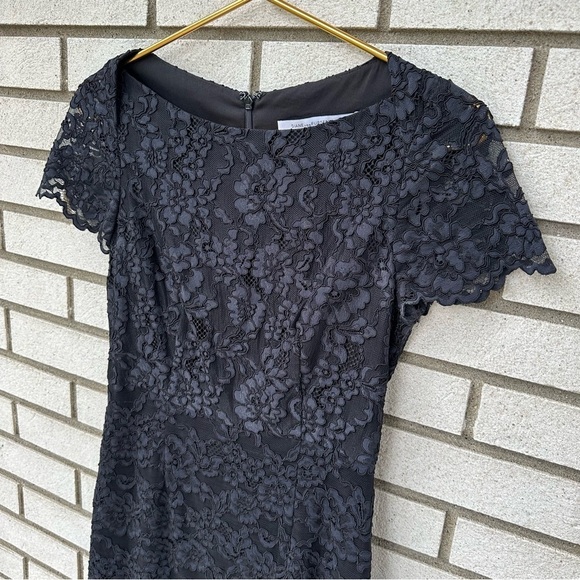 DVF Diane Von Furstenberg Ainsley Lace Sheath Dress Black - Picture 4 of 16